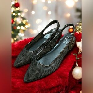 Seychelles pointy slip on sandals